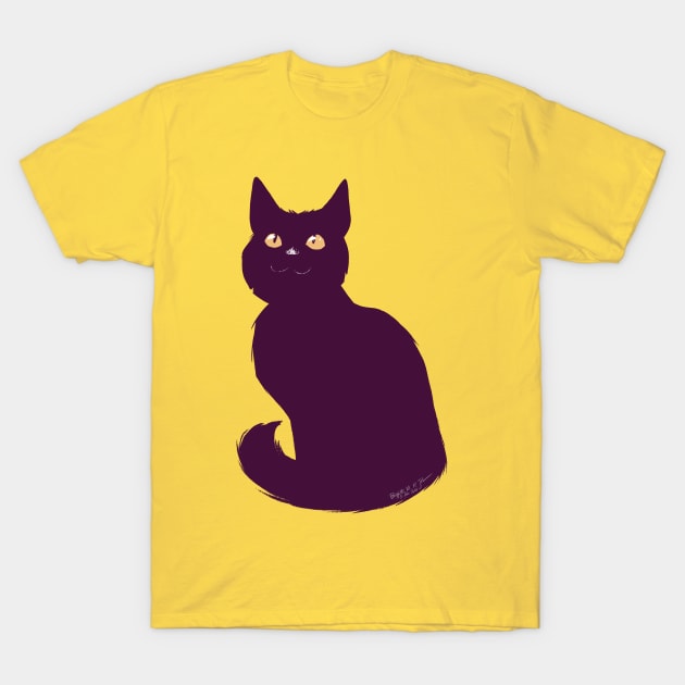 Black cat T-Shirt by iambirgitte